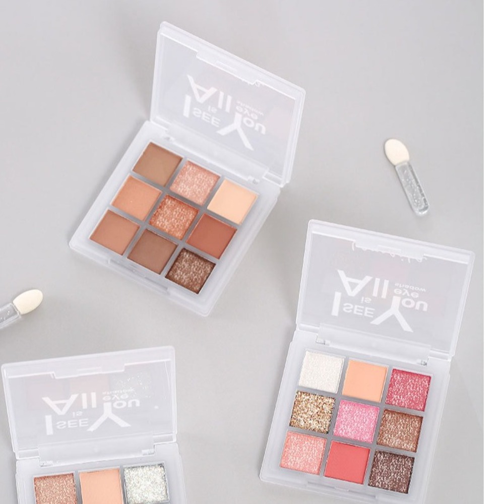 9 Color Eye Shadow Plate Water - Beauty Makeup Women 评论和价格